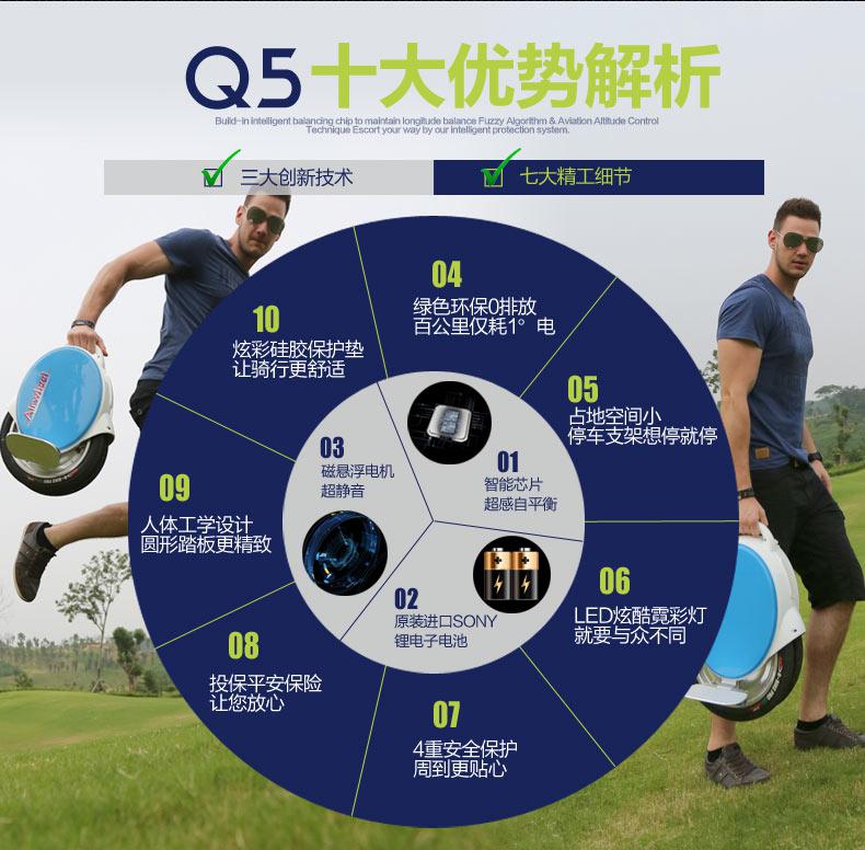 汽车后备箱神器——爱尔威电动独轮车Q5  